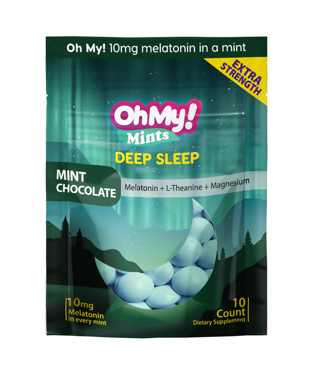 Sleep Mints Deep Sleep 10mg Melatonin Mints - Oh My Mints