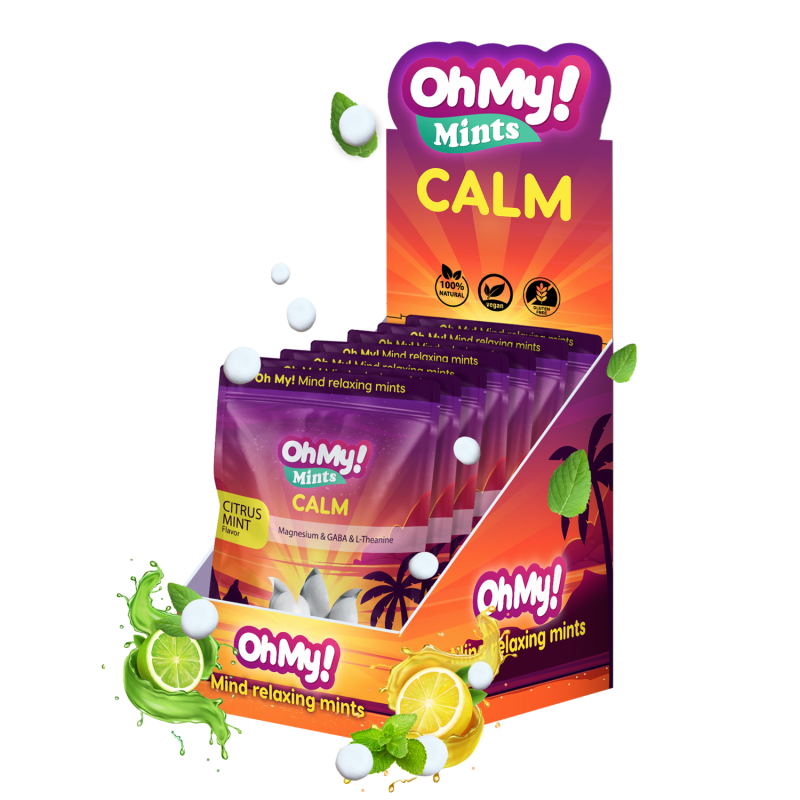10 packs of CALM mints - infused with relaxation supplements